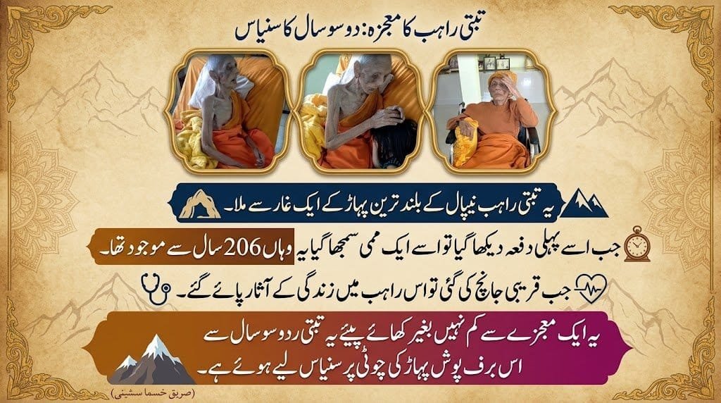 Elderly monks meditating in traditional robes, promoting health and mindfulness.